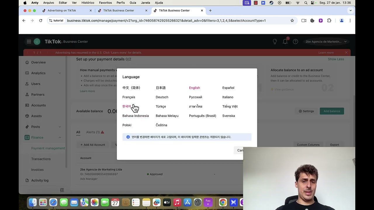 Curso TikTok Ads Aula 6: Como Pedir Reembolso